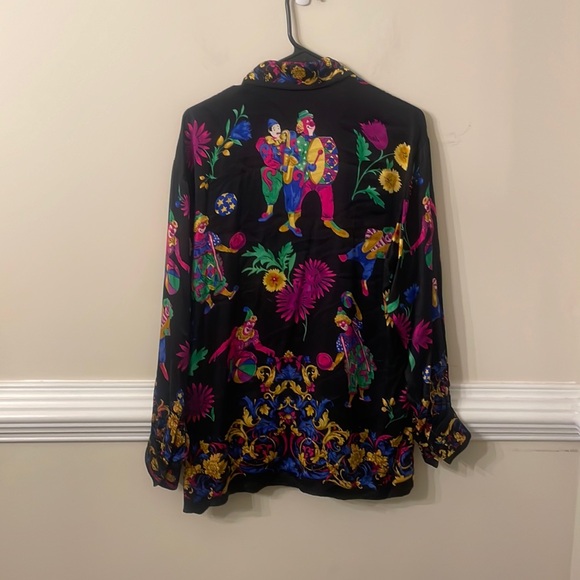 ESCADA BAROQUE JOVIAL CLOWN PRINT SHIRT - Picture 5 of 5